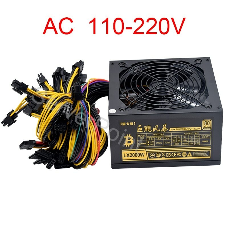 Fuente de Alimentación ATX de  - 2000W Atx Mining Power Supply reseña y precio
